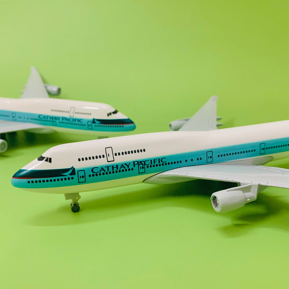 Mô Hình Máy Bay "B747 CATHAY PACIFIC " Hợp Kim Cao Cấp 20CM Loại 1 (Fullbox)