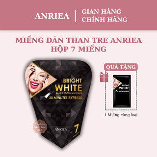 Hộp miếng dán trắng răng Anriea làm sạch mảng bám sau 7 ngày sử dụng TẶNG 1 miếng