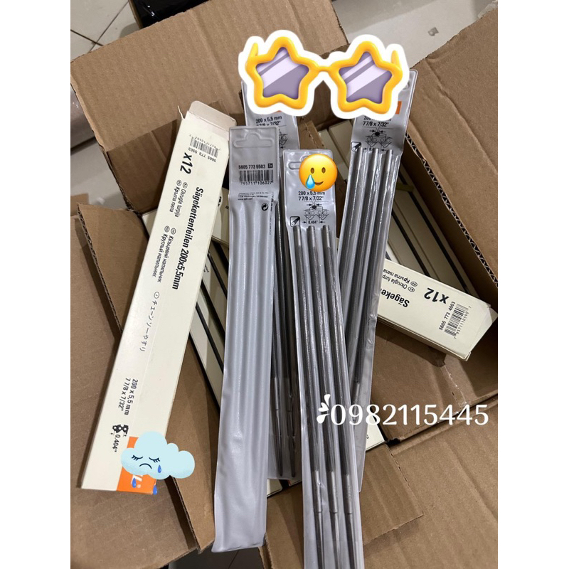 Vỉ 3 chiếc dũa xích cưa S-TIHL hàng loại 1