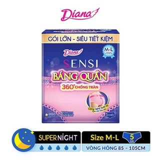 Băng vệ sinh dạng quần Diana Unicharm size M-L gói 5 miếng