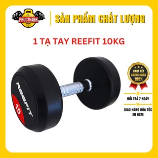 Tạ tay cao su REEFIT 10kg Tạ Phòng Tập (1 cái) (PHUCTHANHSPORT)