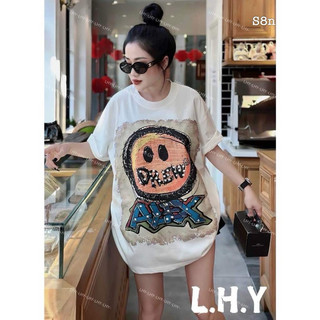 [Rẻ Vô Địch] Áo cotton khô 3158 form rộng tay lỡ nam nữ dáng giấu quần - Mặt Cười Đờ Riu