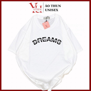 Áo Thun PHÔNG UNISEX IN CHỮ DREAMS (Đủ size M-L-XL-XXL bigsize)