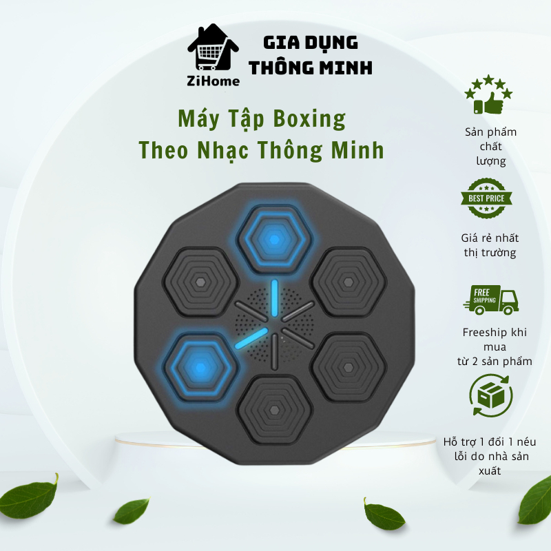 Máy Tập Boxing Theo Nhạc Thông Minh, Máy Đấm Bốc Gắn Tường có Bluetooth