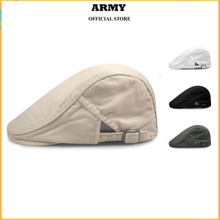 Nón beret nam, mũ beret nam nữ mũ kết mỏ vịt chất liệu kaki cao cấp thoáng mát