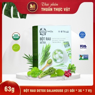 Bột rau detox dalahouse 63g , thanh nhiệt, mát gan, hỗ trợ tiêu hóa