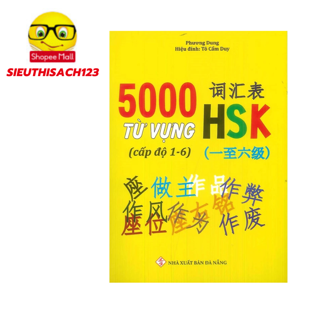Sách - 5000 Từ Vựng HSK Cấp độ 1- 6