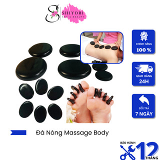 Đá nóng massage body, đá nóng tròn và đá ovan massa mặt đả thông kinh lạc cho spa dưỡng sinh