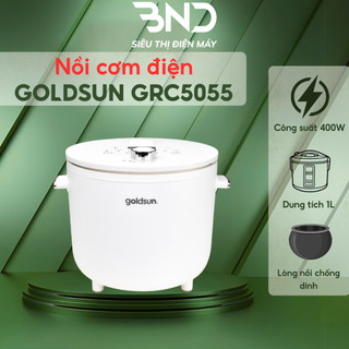 Nồi cơm điện 1L Goldsun GRC5055 lòng nồi phủ chống dính Ceramic, đa dạng 7 chế độ nấu công suất 400W bảo hành 12 tháng