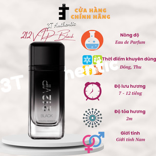 𝟮𝟭𝟮 𝗩𝗜𝗣 𝗕𝗹𝗮𝗰𝗸 10ml | Nước hoa nam | chính hãng auth