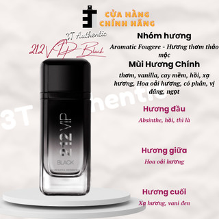𝟮𝟭𝟮 𝗩𝗜𝗣 𝗕𝗹𝗮𝗰𝗸 10ml | Nước hoa nam | chính hãng auth