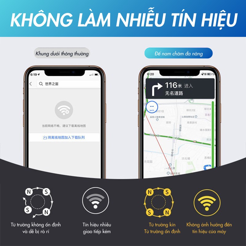 Giá đỡ điện thoại GD009 gắn taplo oto - Hít Nam châm từ tính | BigBuy360 - bigbuy360.vn