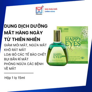 Nhỏ mắt thảo dược Happy Eyes Dược Khoa - Dưỡng mắt hằng ngày, giảm khô mắt