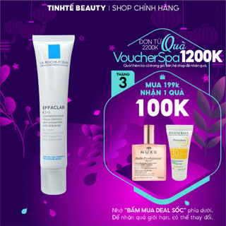 Kem dưỡng giúp giảm mụn đầu đen và giảm bóng nhờn La Roche Posay Effaclar K+ 40ml