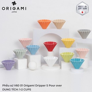 Origami japan phễu sứ v60 01 origami dripper s pour over