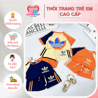 Bộ thể thao Dass. cotton phối màu hot năng động cho bé trai, bé gái 7-23kg [SH111]