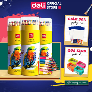  Bút chì màu gốc dầu dạng cốC 48 màu sắc tươi sáng, chì không dễ gãy cho học sinh, chuyên nghiệp