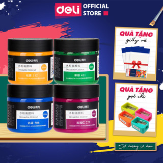  Màu Nước Hũ 100m Goat Gouache cao cấp Finenolo By Deli - Chất Siêu Mịn Pha Sẵn Dễ Trộn Màu Sắc Tươi Sáng