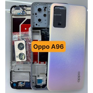Bộ xương+ vỏ+khay sim + kèm kính camera/phím bấm điện thoại oppo A96-ZIN -ráp máy chuẩn
