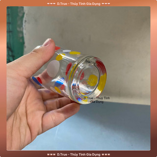 Bộ 10 Ly Thủy Tinh Chấm Bi 150ML ( F5 Bi TVP)