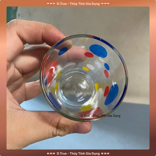 Bộ 10 Ly Thủy Tinh Chấm Bi 150ML ( F5 Bi TVP)