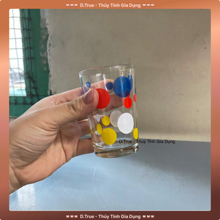 Bộ 10 Ly Thủy Tinh Chấm Bi 150ML ( F5 Bi TVP)