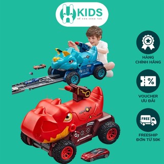 Đồ chơi xe ô tô khủng long trẻ em đa năng 3in1 X KIDS có bắn phi tên biến dạng đường đua siêu tốc sẵn nhiều ô tô cỡ lớn