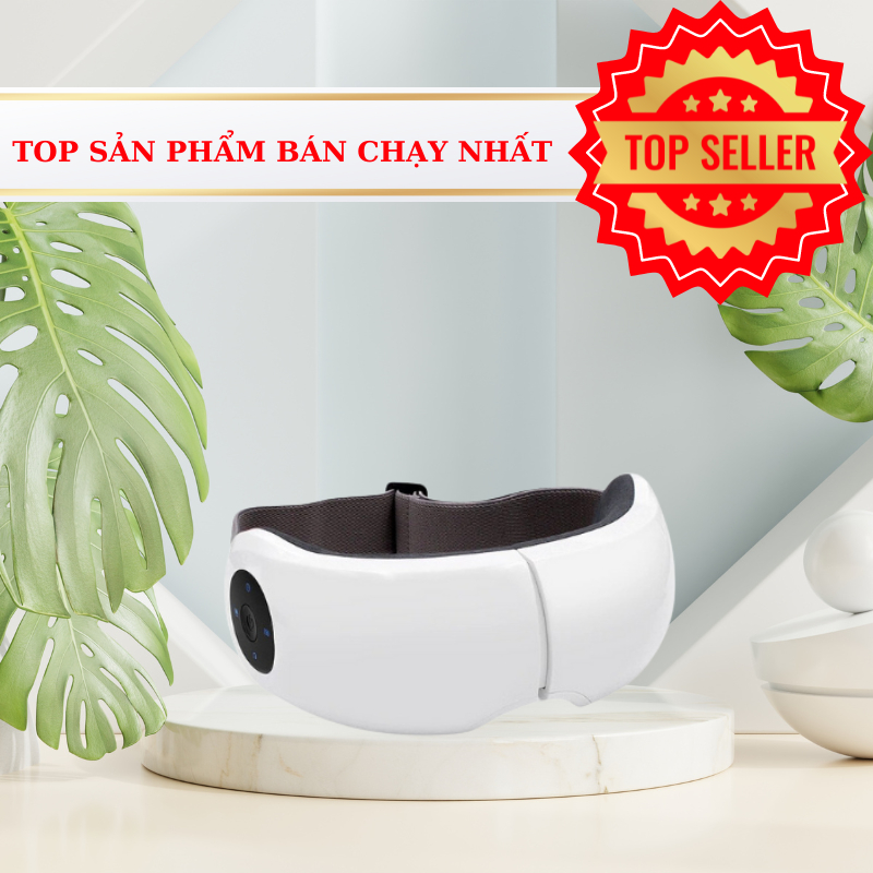 Máy Massage Mắt Thông Minh DELADEP, Mát Xa Thư Giãn, Xoa Bóp Vùng Thái Dương, Chăm Sóc Mắt Với 4 Chế Độ Tự Chọn MSM02