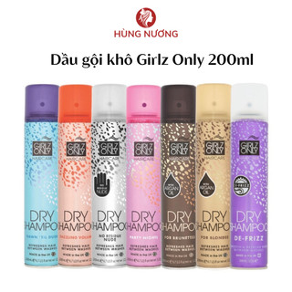 Dầu gội khô Girlz Only Dry Shampoo 200ml giảm bết, mềm mượt tóc, sạch dầu, lưu hương
