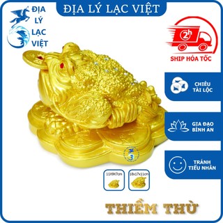 Tượng Phong Thủy ĐỊA LÝ LẠC VIỆT Thiềm Thừ - Cóc Ngậm Tiền Vàng