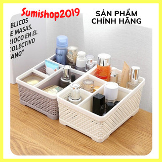 Khay nhựa tiện ích 4 ngăn, khay tiện ích 4 ngăn to nhựa Việt Nhật - Sumishop2019