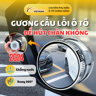 Cặp 2 Gương Cầu Lồi Ô Tô - Xoay 360, Mở Rộng Tầm Nhìn, Triệt Tiêu Điểm Mù Gương Chiếu Hậu