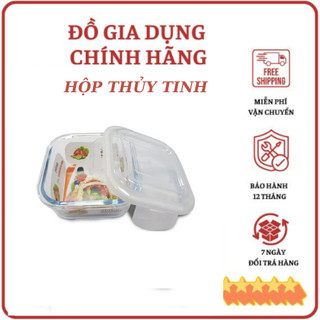 Hộp thủy tinh LOCK&LOCK vuông 630ml -1000ml , Glasslock 400ml , bát ferroli vuông 500ml