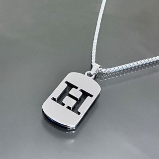 Vòng cổ mặt dây chuyền chữ cái 26 ký tự làm bằng titan không gỉ cá tính