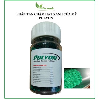 (100gr )Phân xanh Polyon Mỹ, phân xanh Mỹ 16-6-12 chuyên dùng cho hoa lan, sen đá