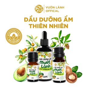 Tinh dầu dưỡng ẩm Mướt Lành dùng cho da mặt và da body Vườn Lành