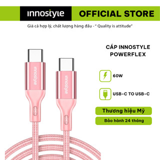 Cáp C to C Innostyle Powerflex PD 60W Dài 1.5m Cho ICC150 - Hàng Chính Hãng