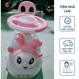 Xe lắc bơi chòi chân cho bé có nhạc + còi cho bé 1 2 3 tuổi - tiệm nhà lam