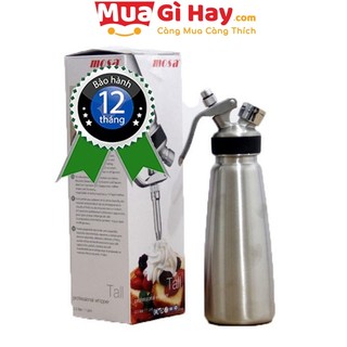Bình xịt kem tươi mosa 0.5l 1l - hàng loại tốt giá rẻ