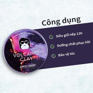 Sáp vuốt tóc Volcanic Clay 80ml