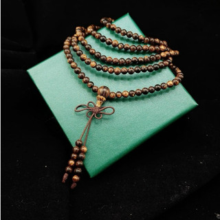Vòng Tay Trầm Hương 108 Hạt An Bình May mắn- Trầm Sánh Chìm Size 8MM Mang Lại Tài Lộc Hanh thông.
