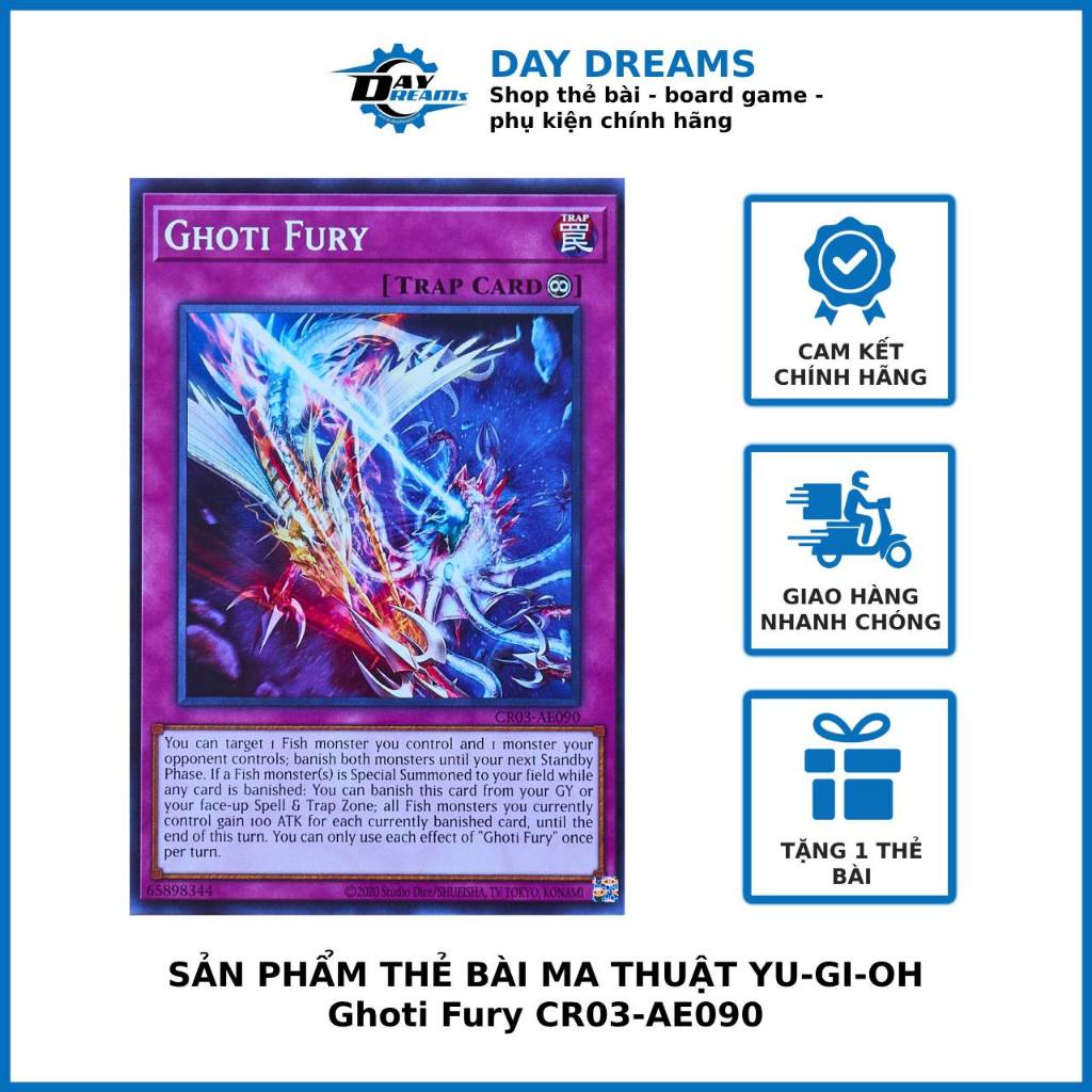 Thẻ bài Yugioh Ghoti Fury - CR03-AE090 - Common