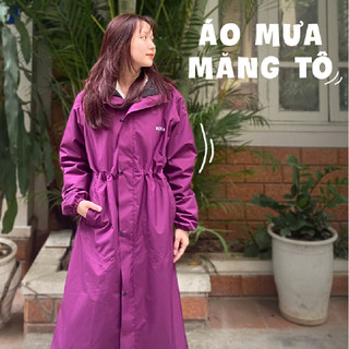 Áo mưa măng tô chống thấm thời trang nam nữ Melyca
