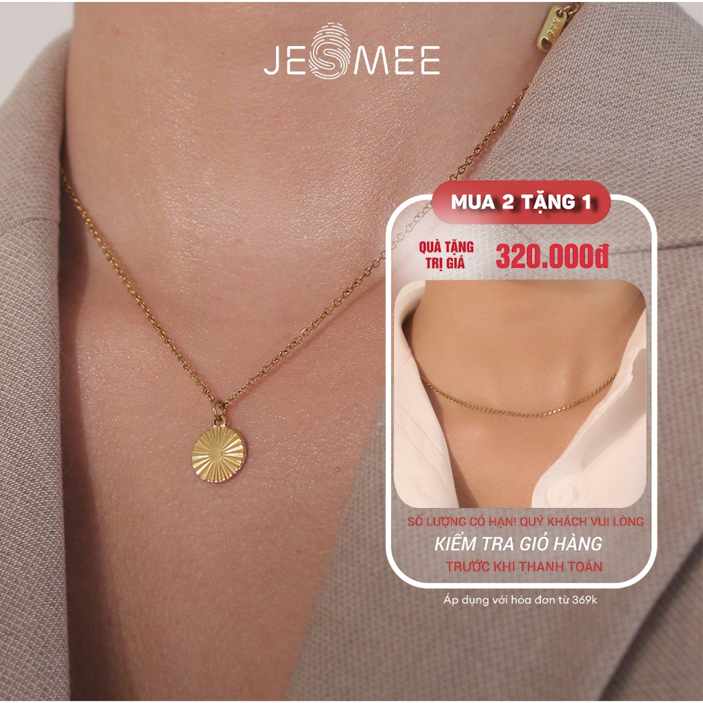 Dây Chuyền Nữ Helios Jesmee Khắc Họa Tiêt Vân Cao Cấp - N2595