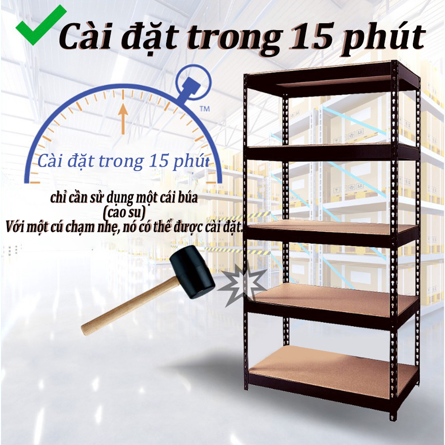 HUHU Kệ đa năng 3-6 tầng gỗ cao cấp kiểu Hàn Chống thấm nước chống gỉ sét chống mối mọt | BigBuy360 - bigbuy360.vn