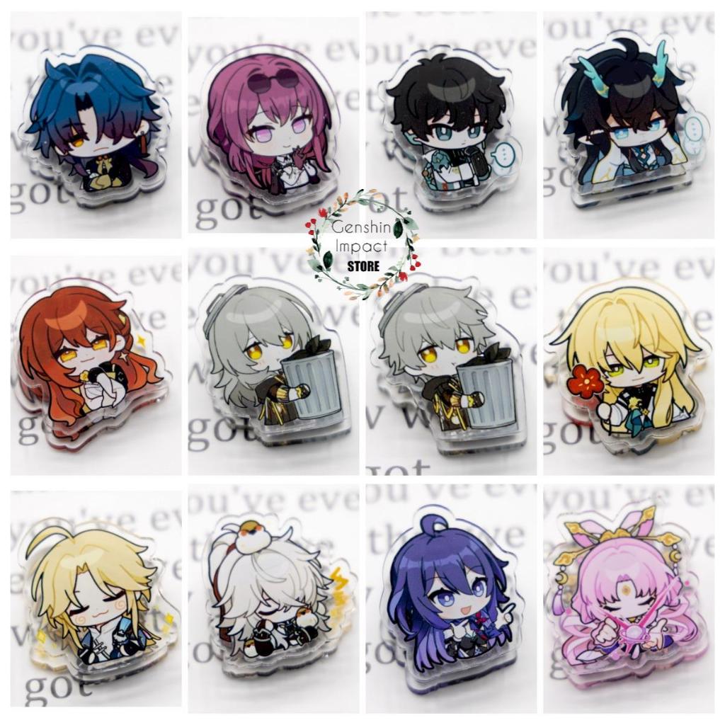 Kẹp giấy 2 mặt nhân vật Honkai Star Rail Gepard, Dan Heng, Himeko, Seele, Bailu, Kafka, Silver Wolf, Jing Yuan, Bronya