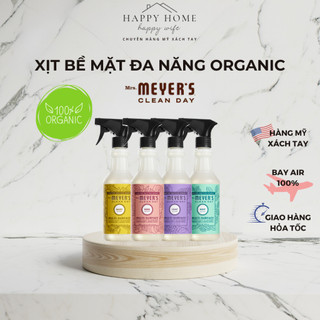 Xịt bề mặt đa năng hữu cơ Mrs. Meyer’s của Mỹ