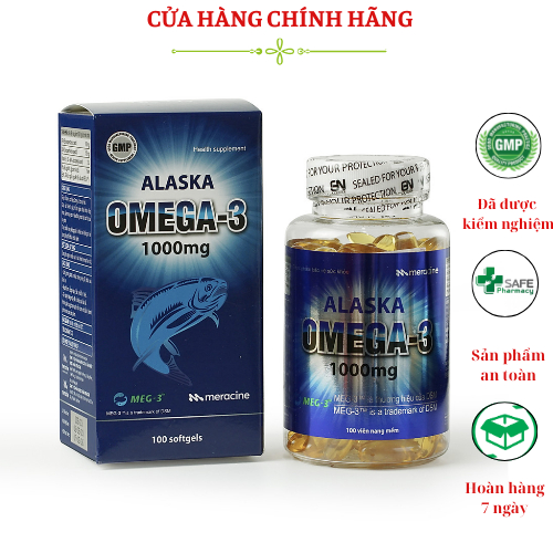 Viên uống ALASKA OMEGA-3 thực phẩm chức năng giúp tăng cường trí nhớ