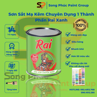 Sơn Kẽm Rai Chuyên Dụng Siêu Chất Lượng 3 in 1 ( Siêu Bóng, Nhanh Khô, Không Cần Lót )