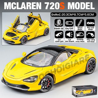 Mô hình xe ô tô Mclaren 720S full open tỉ lệ 1:24 Chezhi OT222 OT454